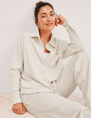 Breathe Easy Comfort Cord Button Up