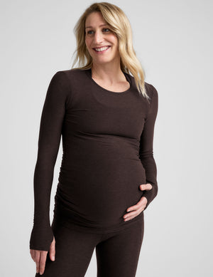 Featherweight Count On Me Maternity Crew Pullover