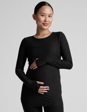 Featherweight Count On Me Maternity Crew Pullover