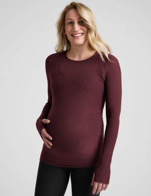 Featherweight Count On Me Maternity Crew Pullover