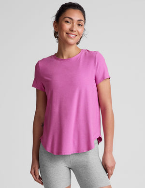 pink relaxed fit t-shirt. 