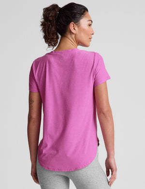 pink relaxed fit t-shirt. 