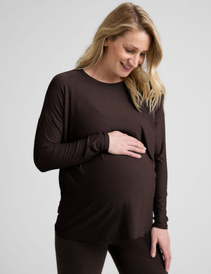 Featherweight Feels Like Home Long Sleeve Maternity Top