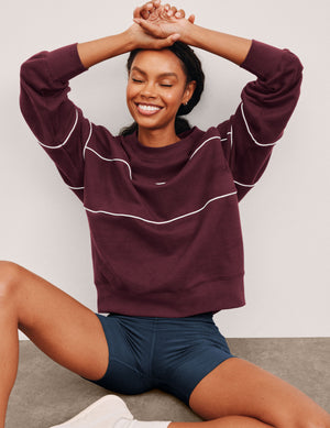 LuxeFleece Piper Boxy Sweatshirt