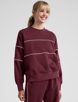 LuxeFleece Piper Boxy Sweatshirt