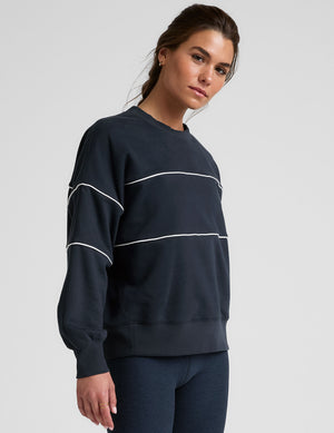 LuxeFleece Piper Boxy Sweatshirt