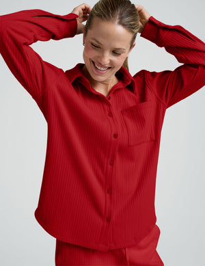 Breathe Easy Ribbed Front Shirt