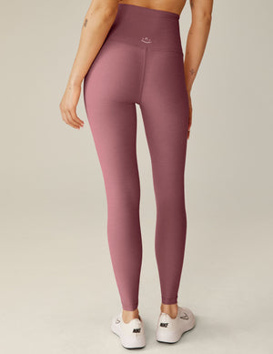 purple high-waisted midi spacedye leggings. 