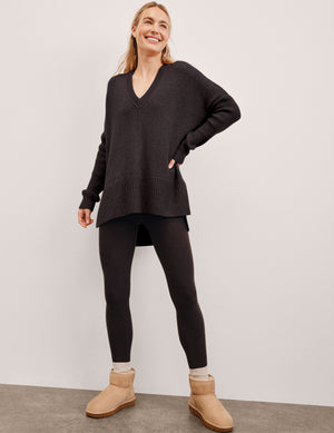 Wool-Cashmere V-Neck Sweater